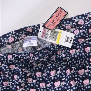 Vineyard Vines Reindeer Whale Flannel Lounge Pants